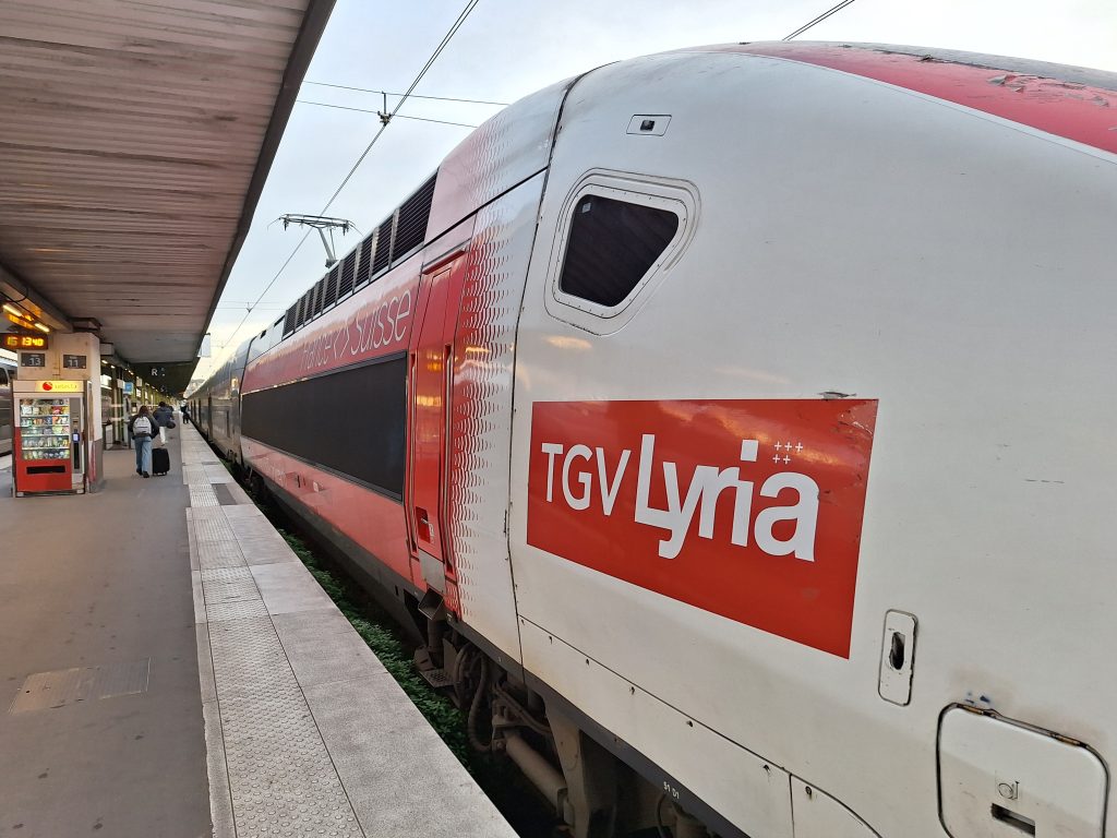 tgv lyria paris to zurick