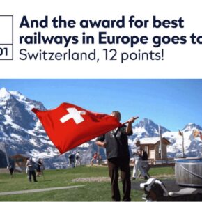 The award for the best railways in Europe goes to...Switzerland